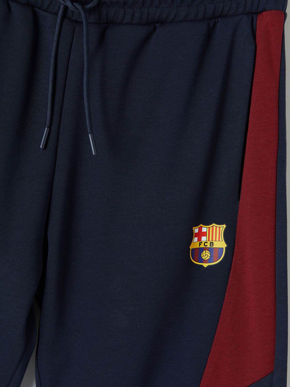 Lacivert Regular Fit Barcelona Nakışlı Erkek Eşofman Altı-2