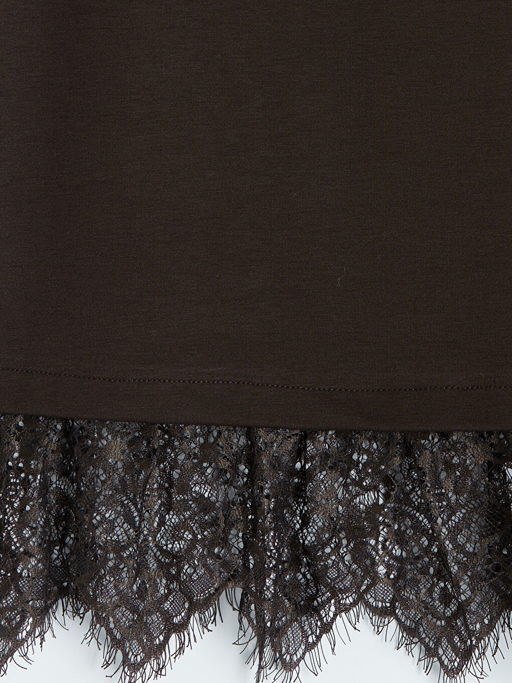 Lace Detailed Soft Touch Women's T-Shirt-6