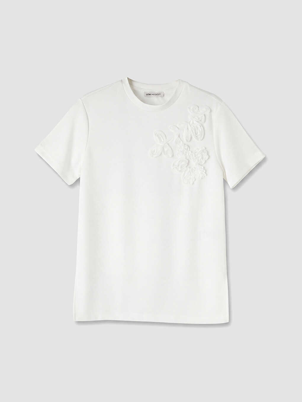 Woman White T-shirt-4