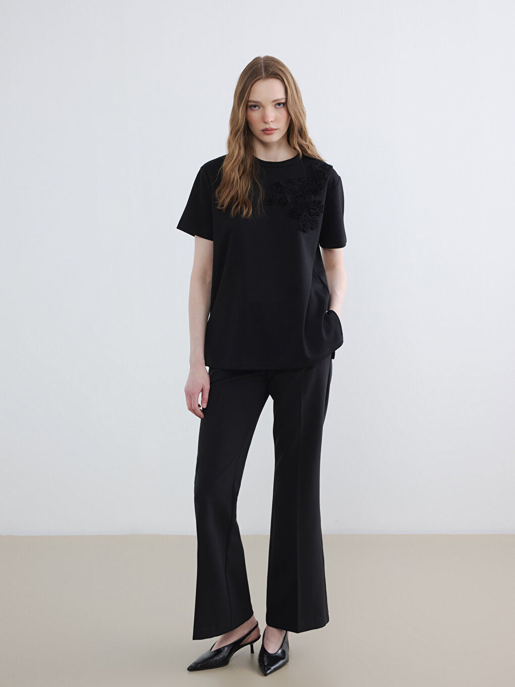 Tunică de damă cu atingere fină brodată-1