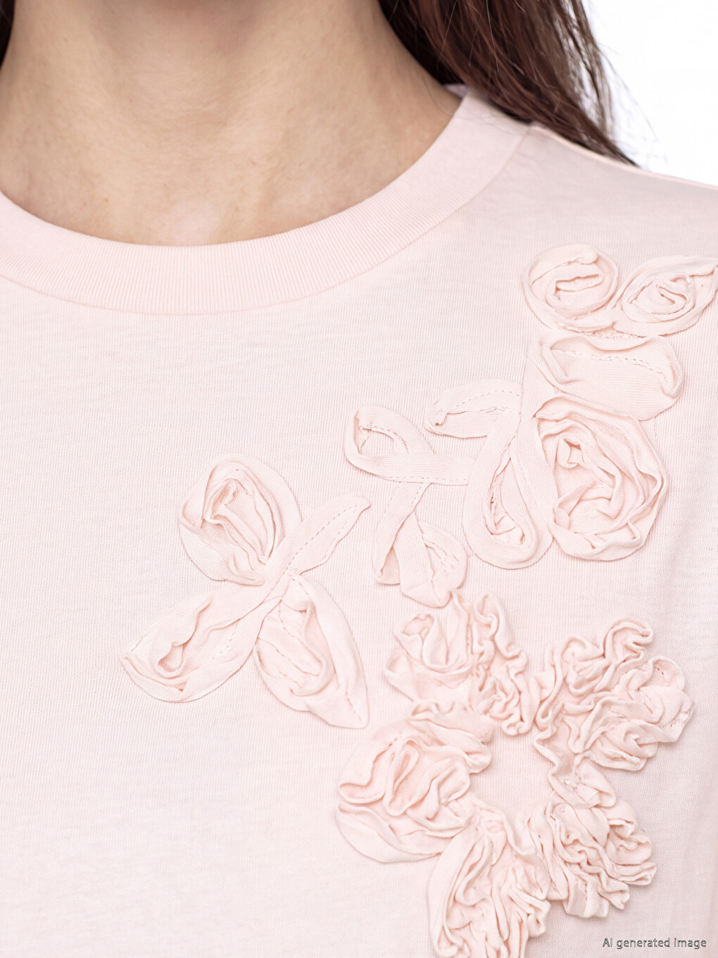 Embroidered Soft Touch Women's T-shirt-2