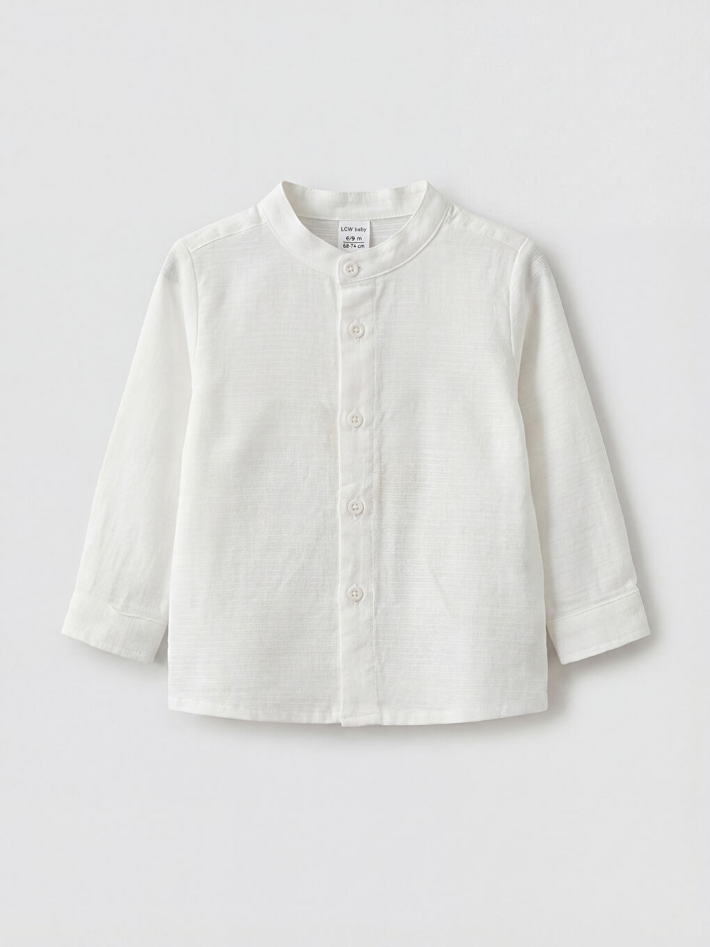 Ekru Hakim Yaka Erkek Bebek Gömlek