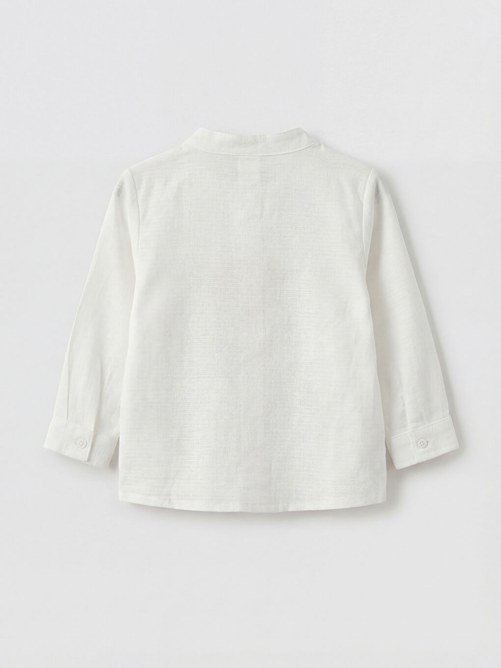 Ekru Hakim Yaka Erkek Bebek Gömlek-1
