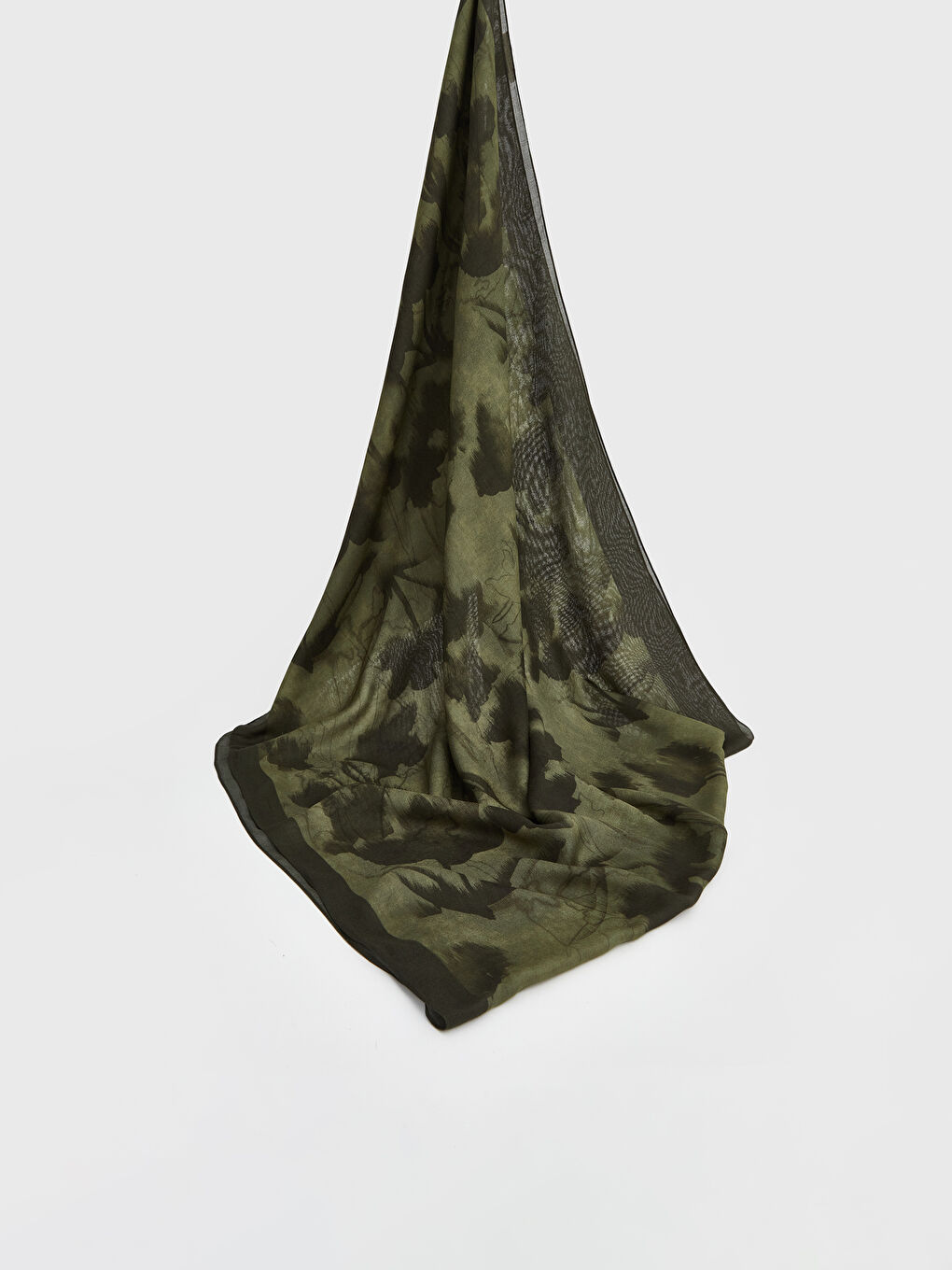 Yeşil Desenli Kadın Şal