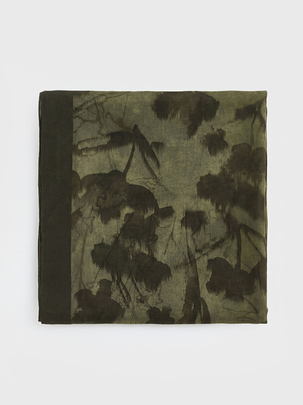 Yeşil Desenli Kadın Şal-1