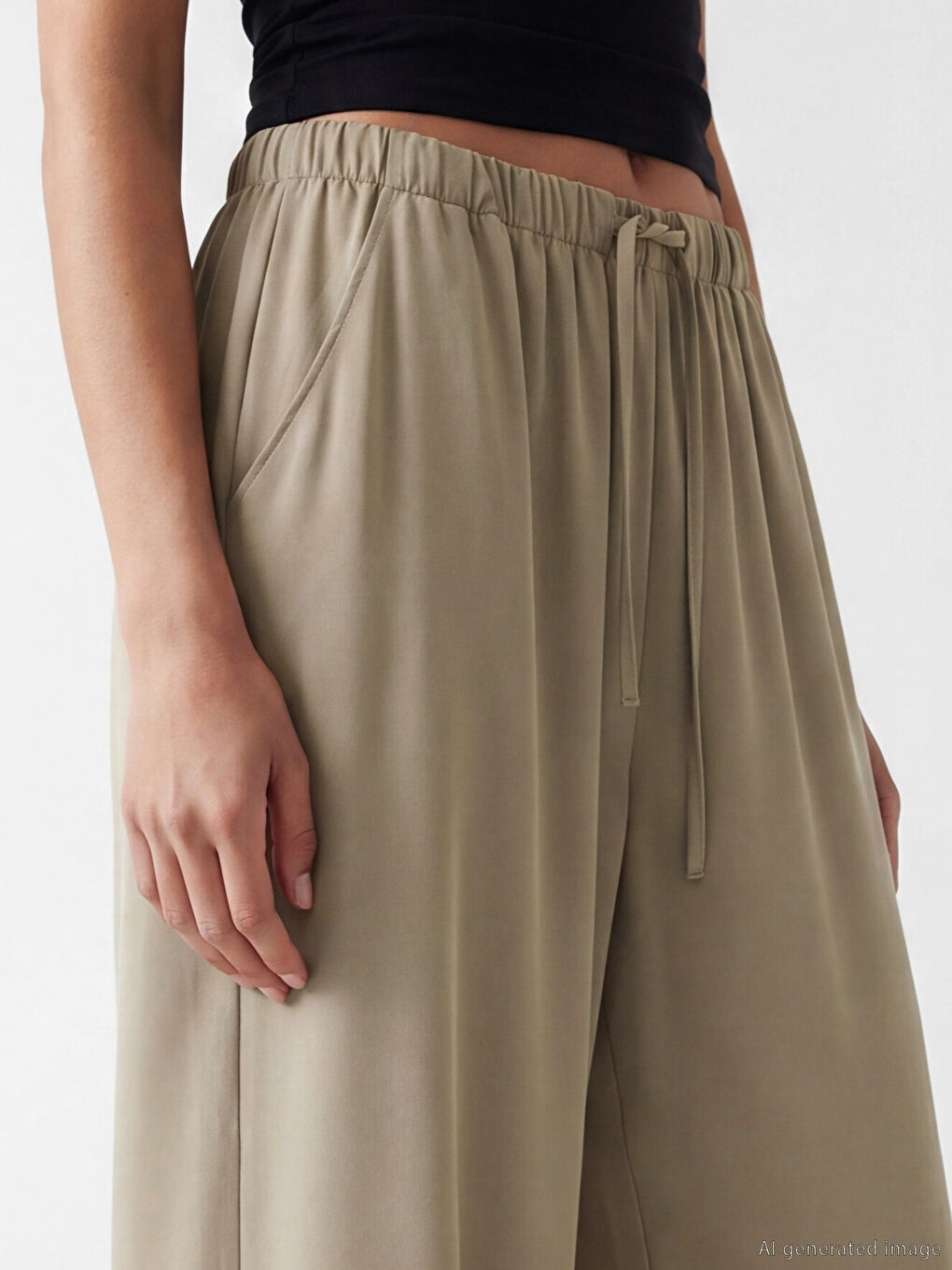 Elastic Waist Women's Jogger Trousers-2