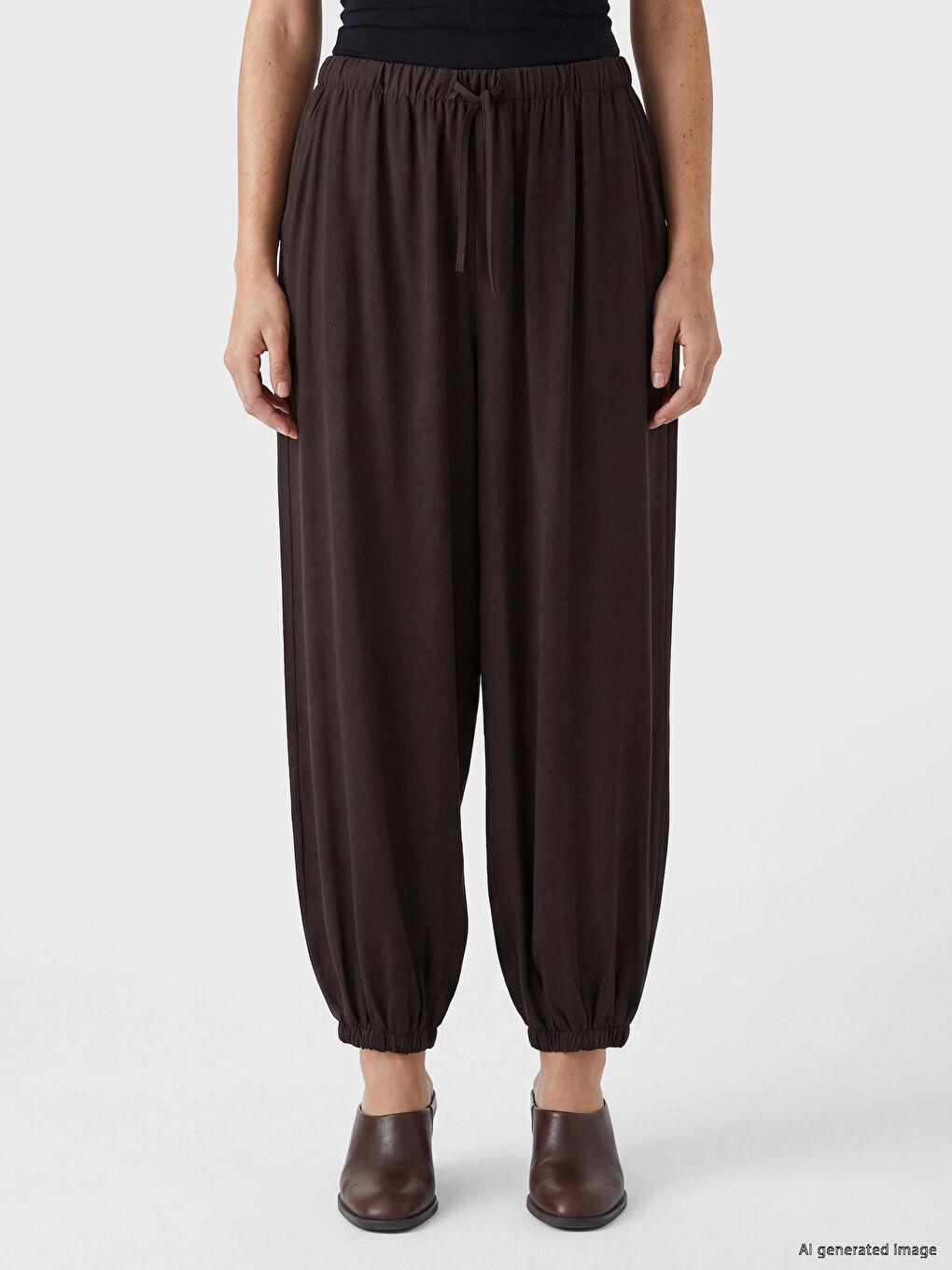Elastic Waist Women's Jogger Trousers-1