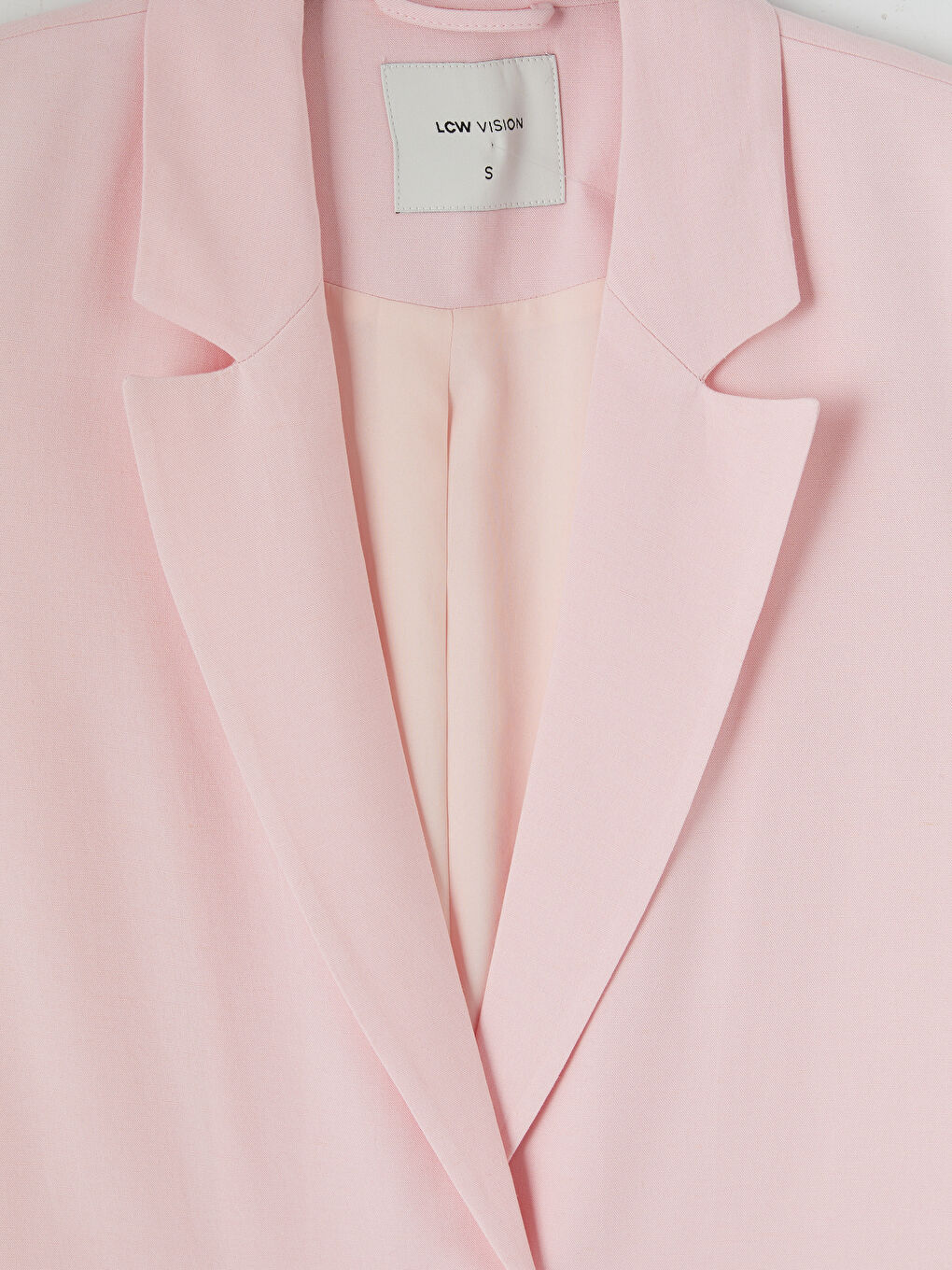 Μπλέιζερ σακάκι από μείγμα λινού για γυναίκες-2