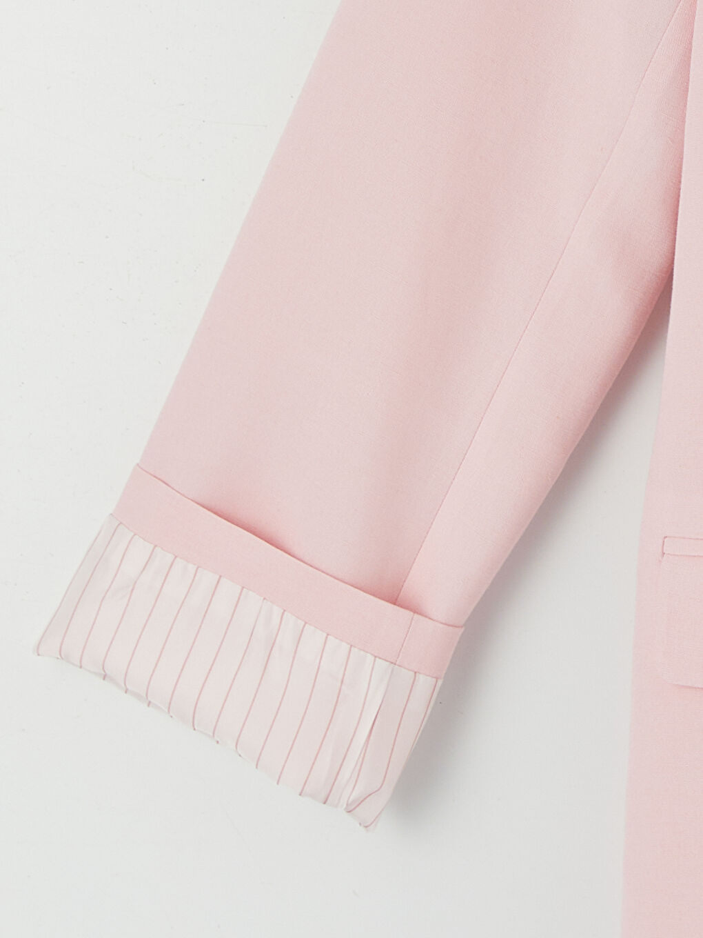 Μπλέιζερ σακάκι από μείγμα λινού για γυναίκες-3