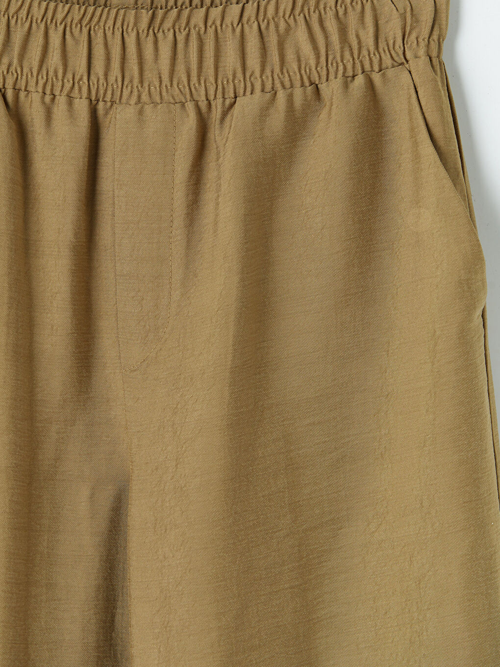 Yeşil Beli Lastikli Kadın Pantolon-2
