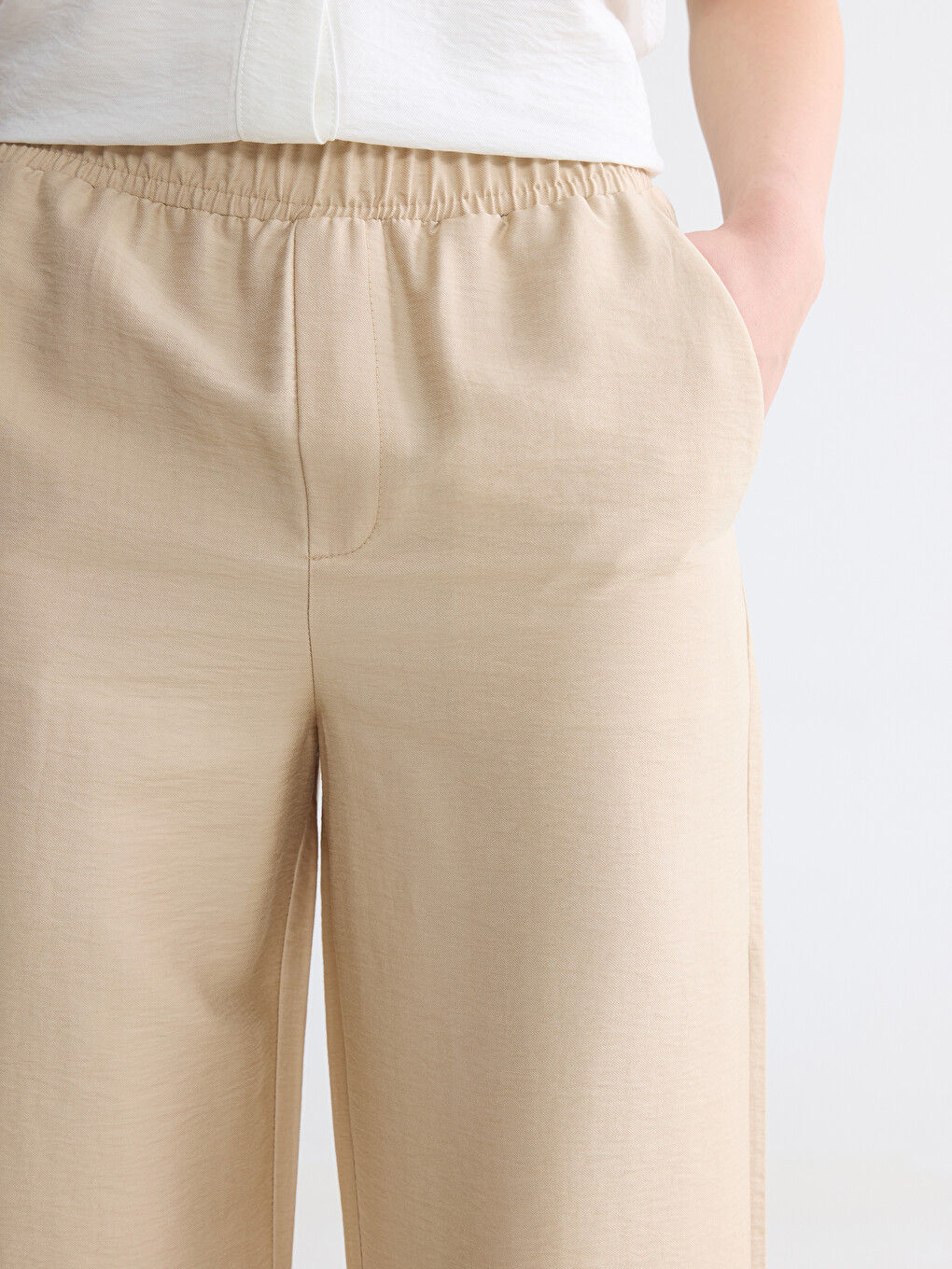 Ženske pantalone sa elastičnim strukom-2