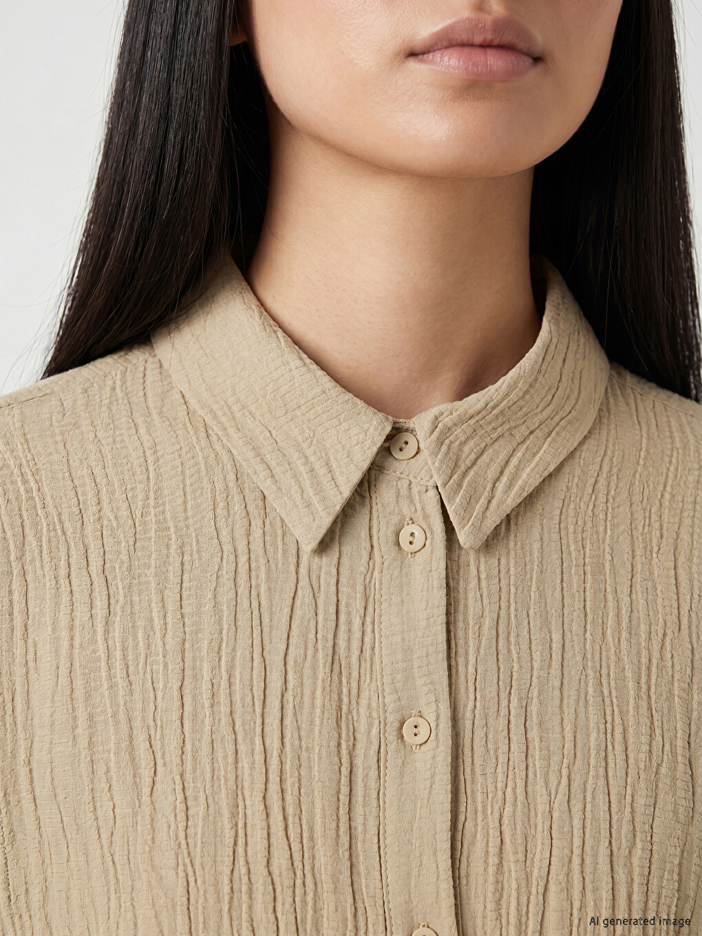 Textured Women's Shirt Tunic-2
