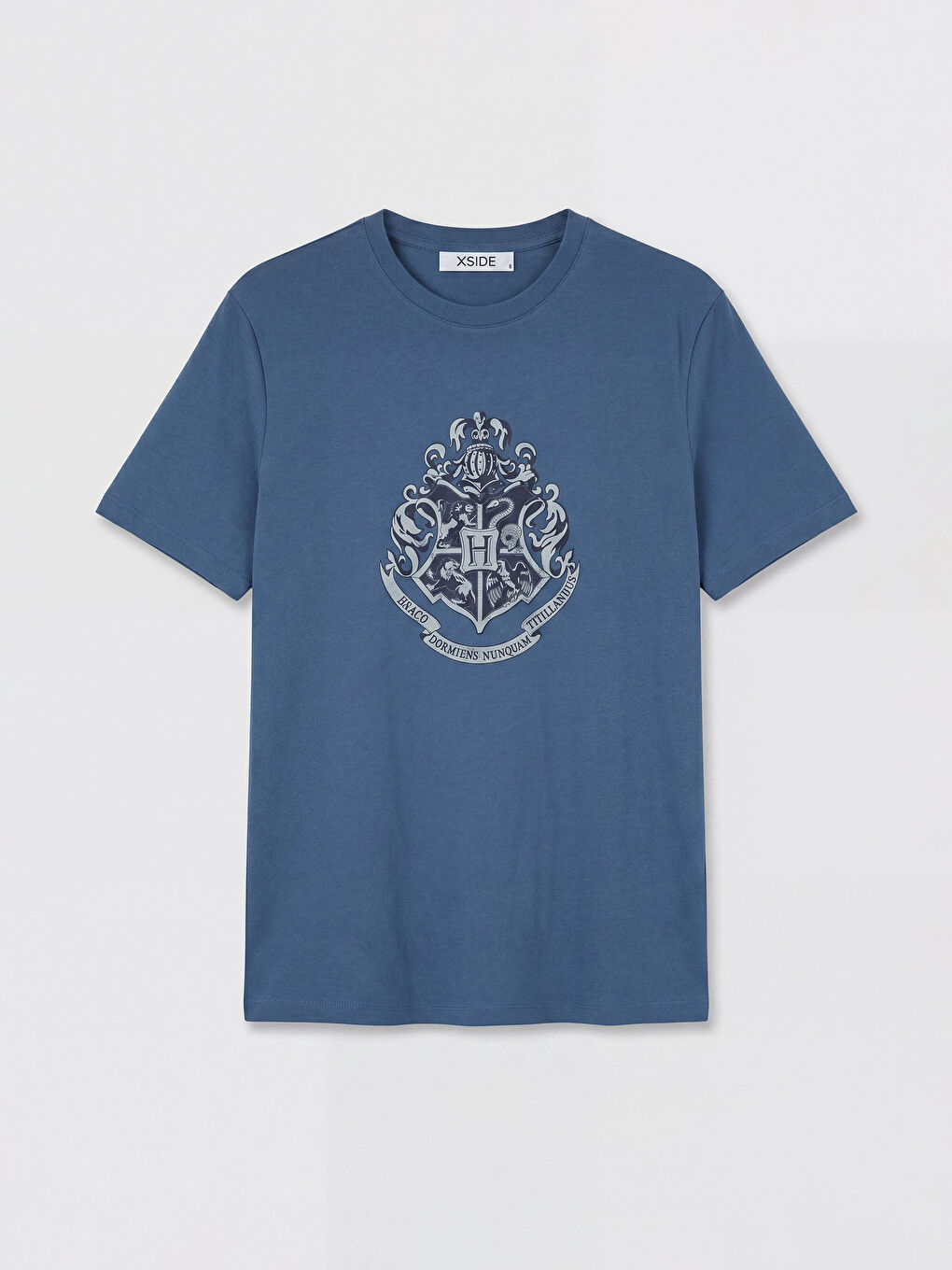 İndigo Bisiklet Yaka Harry Potter Baskılı Erkek Tişört