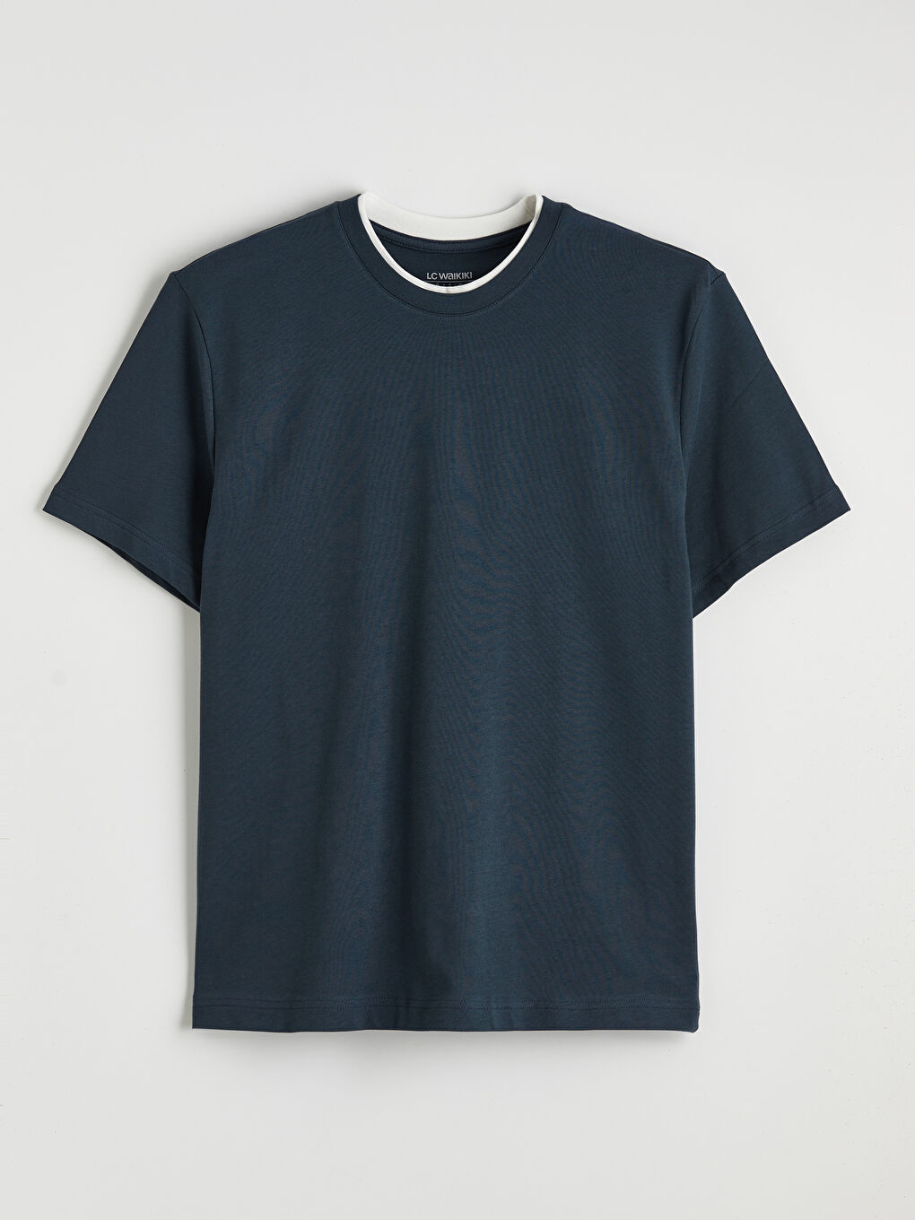 Petrol Bisiklet Yaka Erkek Tişört