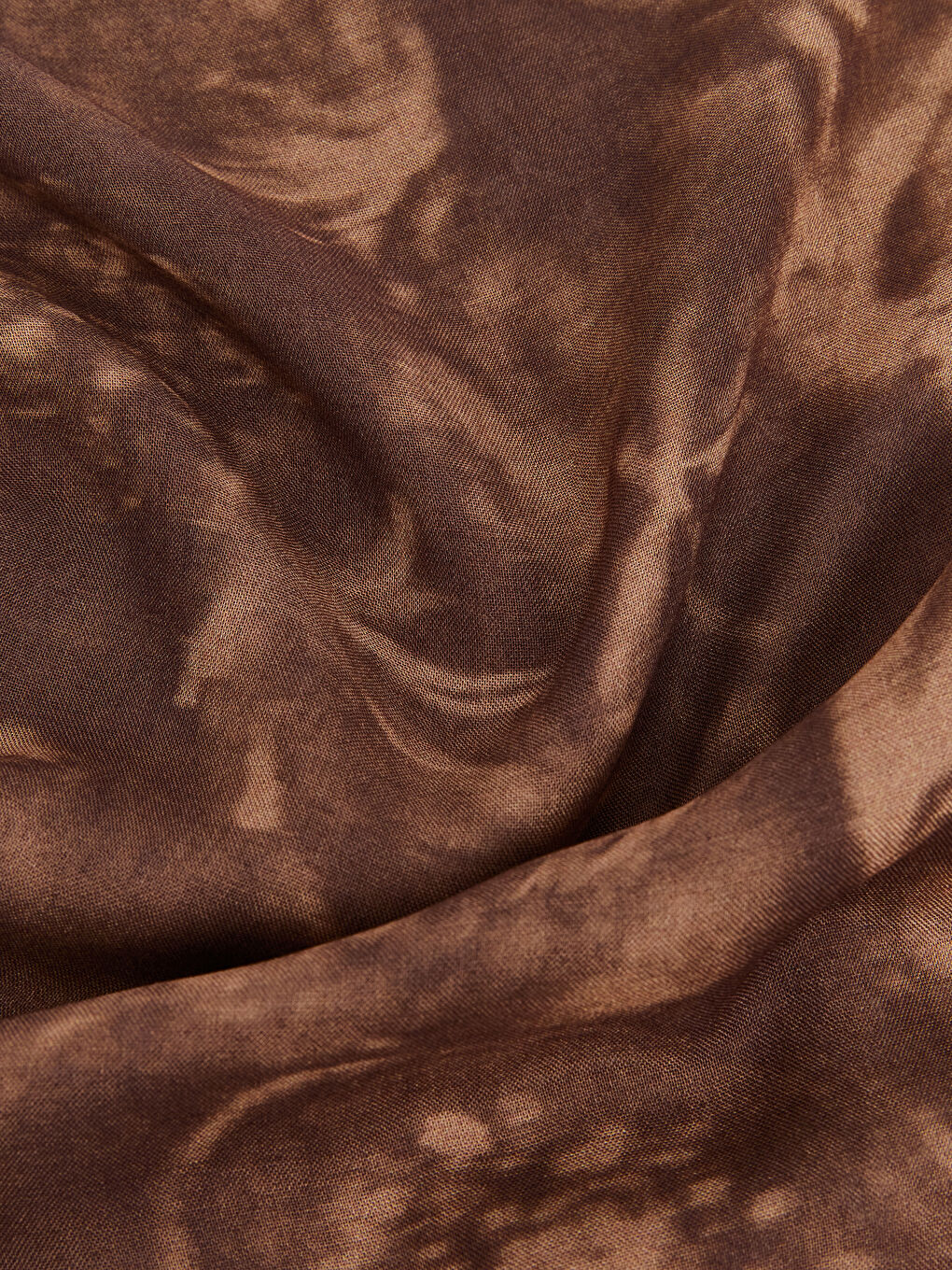 Kahverengi Desenli Kadın Şal-2