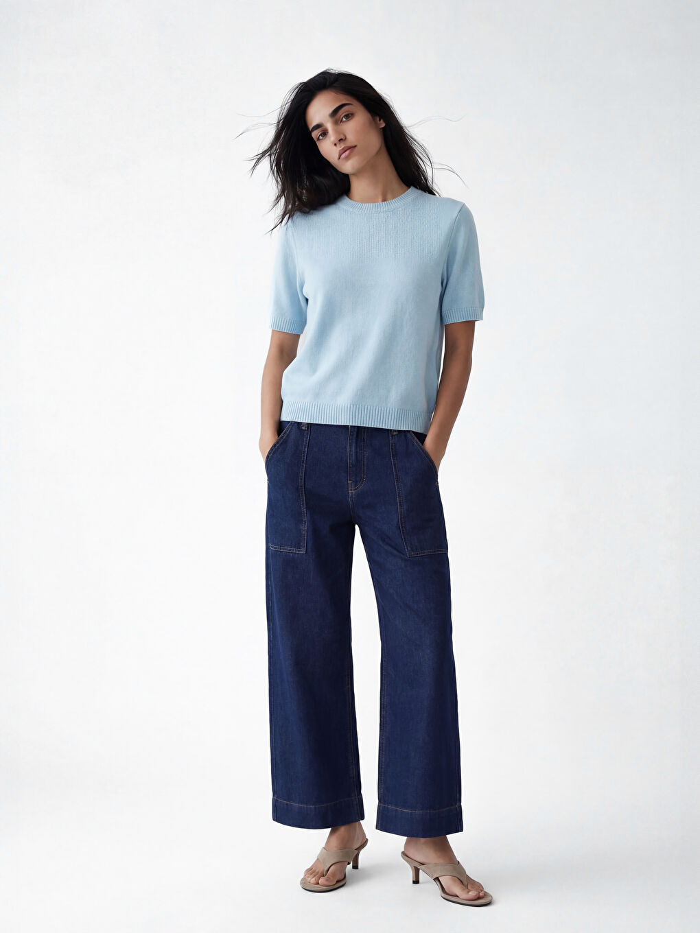 Mavi Bisiklet Yaka Kadın Triko Kazak	-1