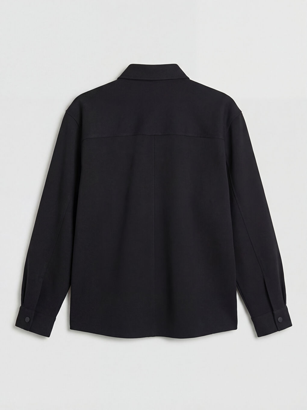 Siyah Regular Fit Erkek Gömlek-1