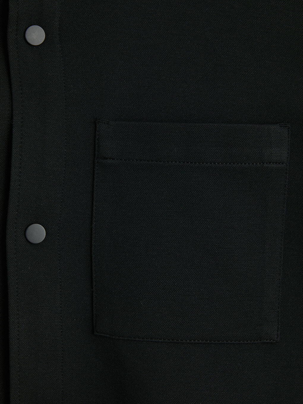 Siyah Regular Fit Erkek Gömlek-2