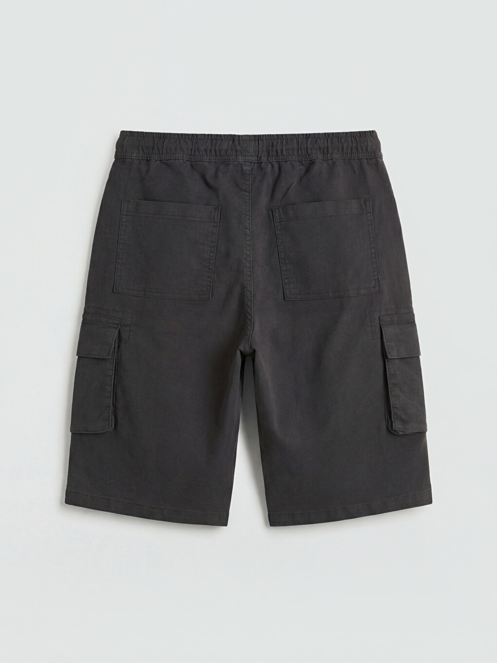 Regular Fit Men's Cargo Denim Shorts-4