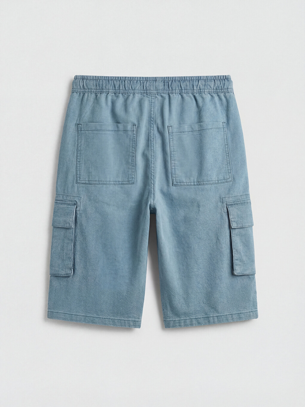 Pantaloni scurți din denim Regular Fit pentru bărbați-5