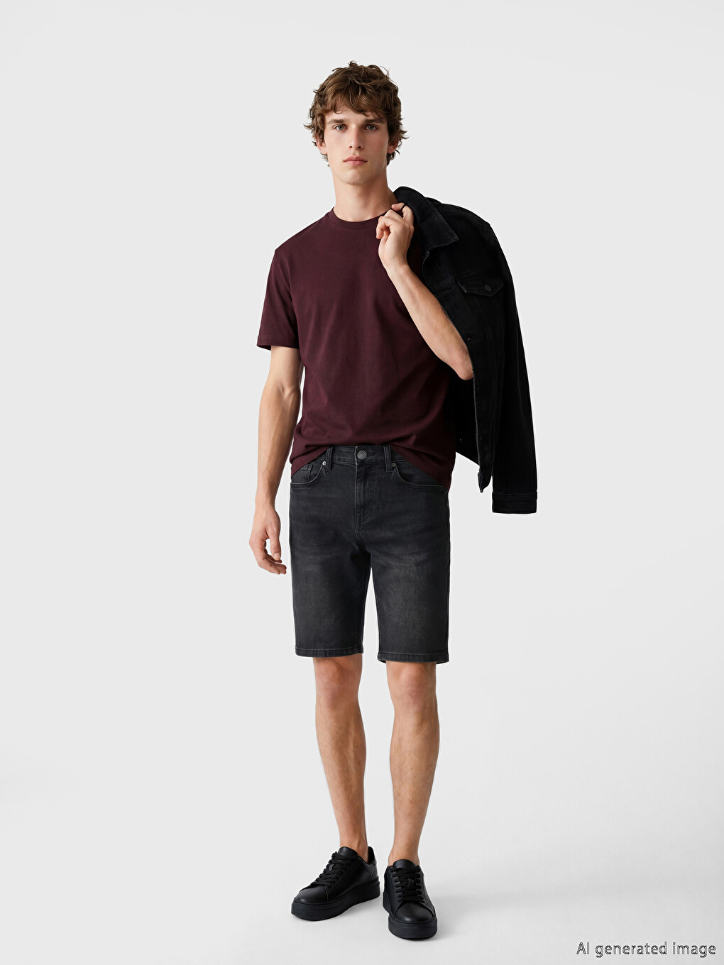Slim Fit muški teksas šorts