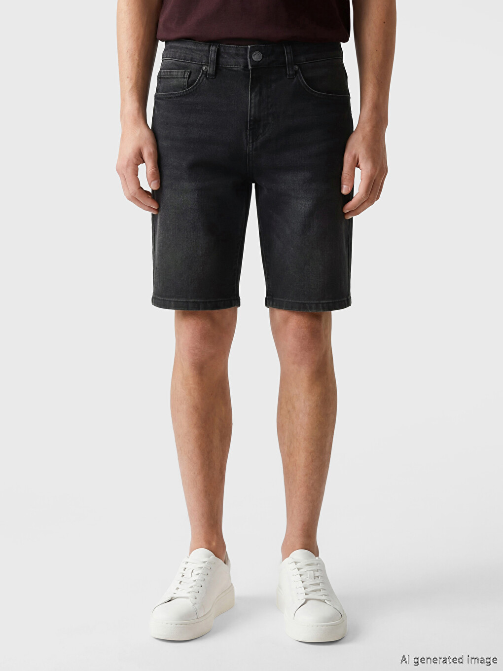 Slim Fit muški teksas šorts-1
