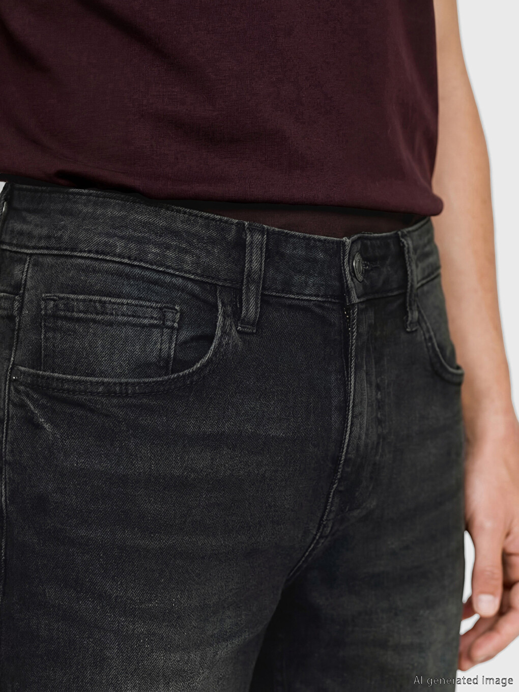 Slim Fit muški teksas šorts-2