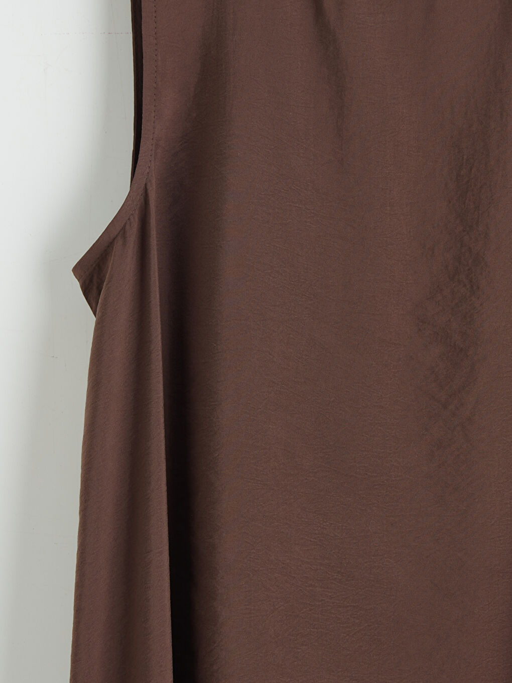 Kahverengi Modal Karışımlı A Kesim Elbise-6