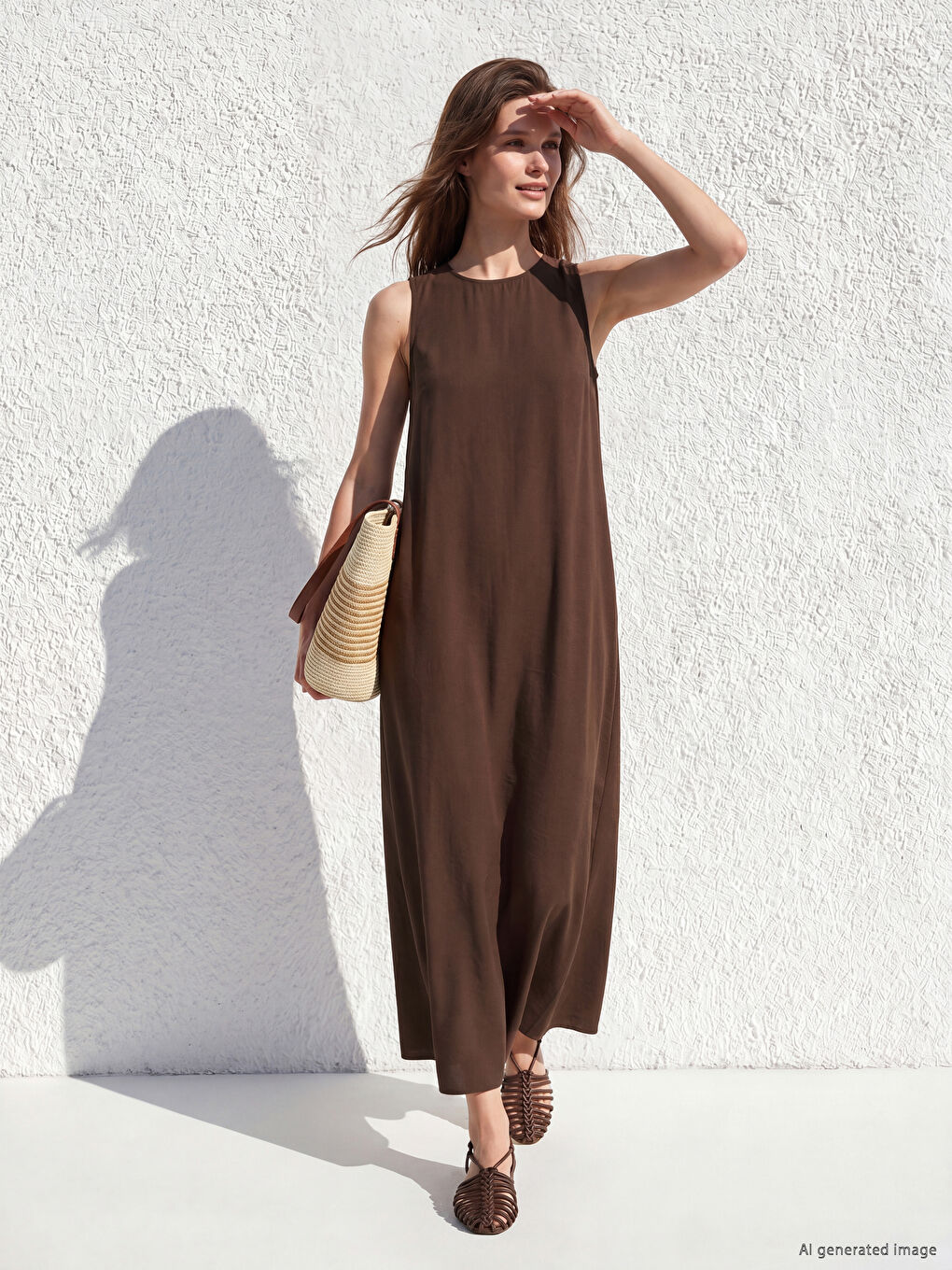 Modal Blended A-Line Dress