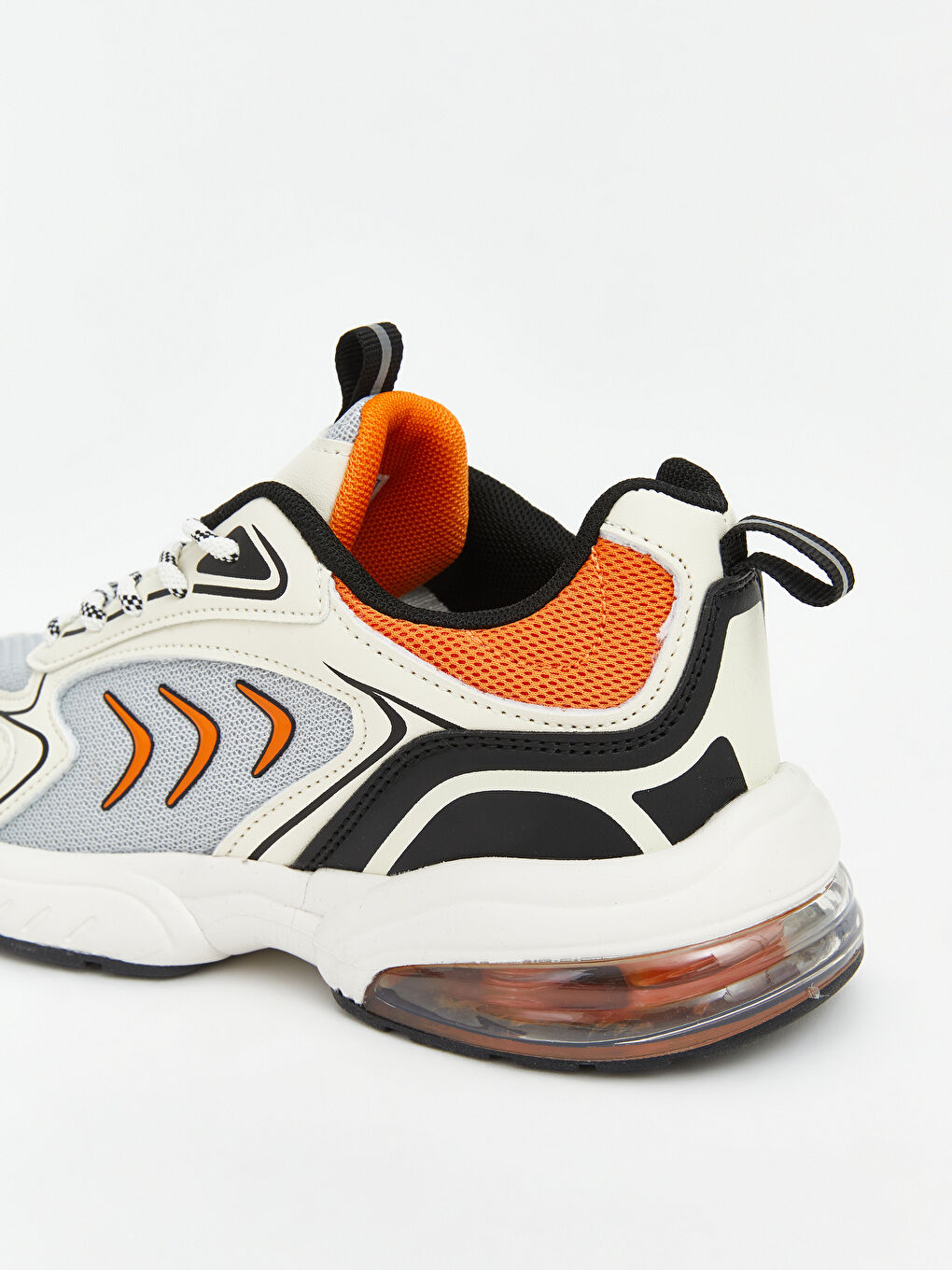 Beyaz Bağcıklı Erkek Çocuk Spor Ayakkabı-4