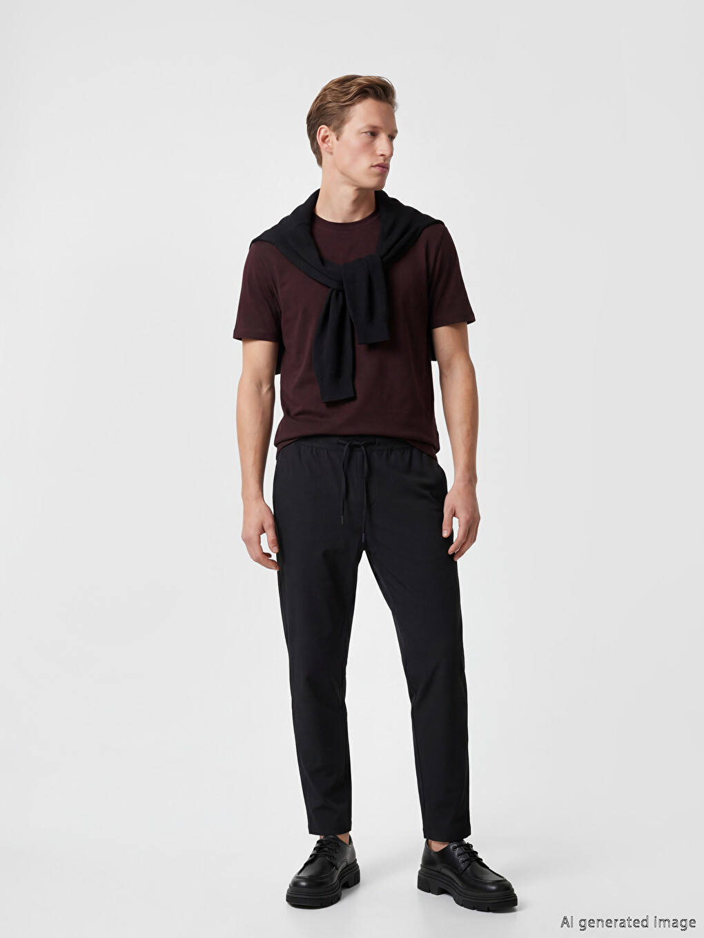 Siyah Slim Fit Erkek Pantolon