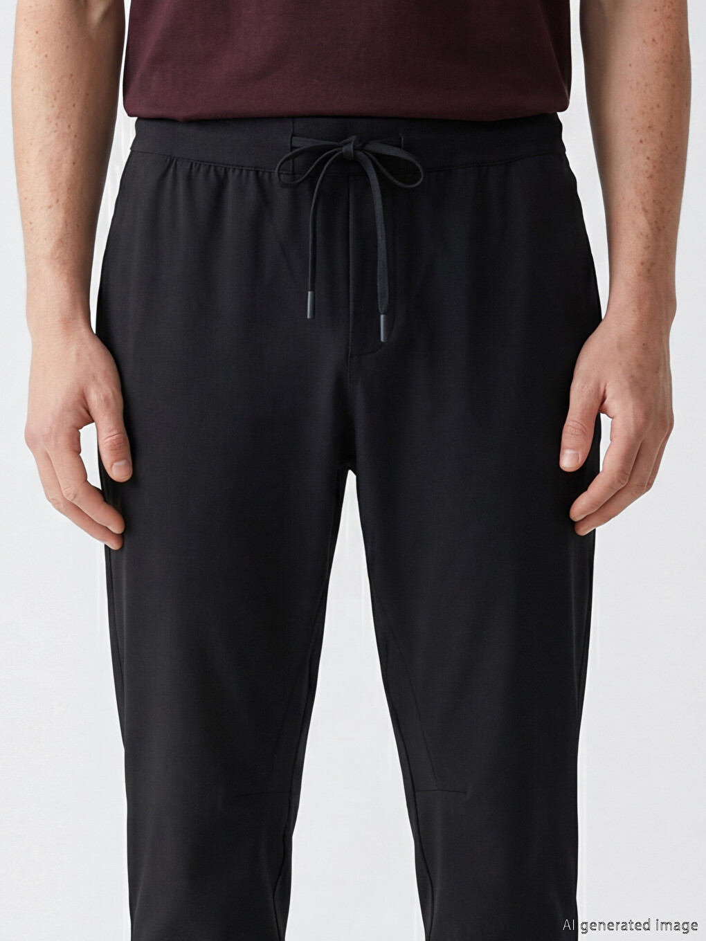 Siyah Slim Fit Erkek Pantolon-2