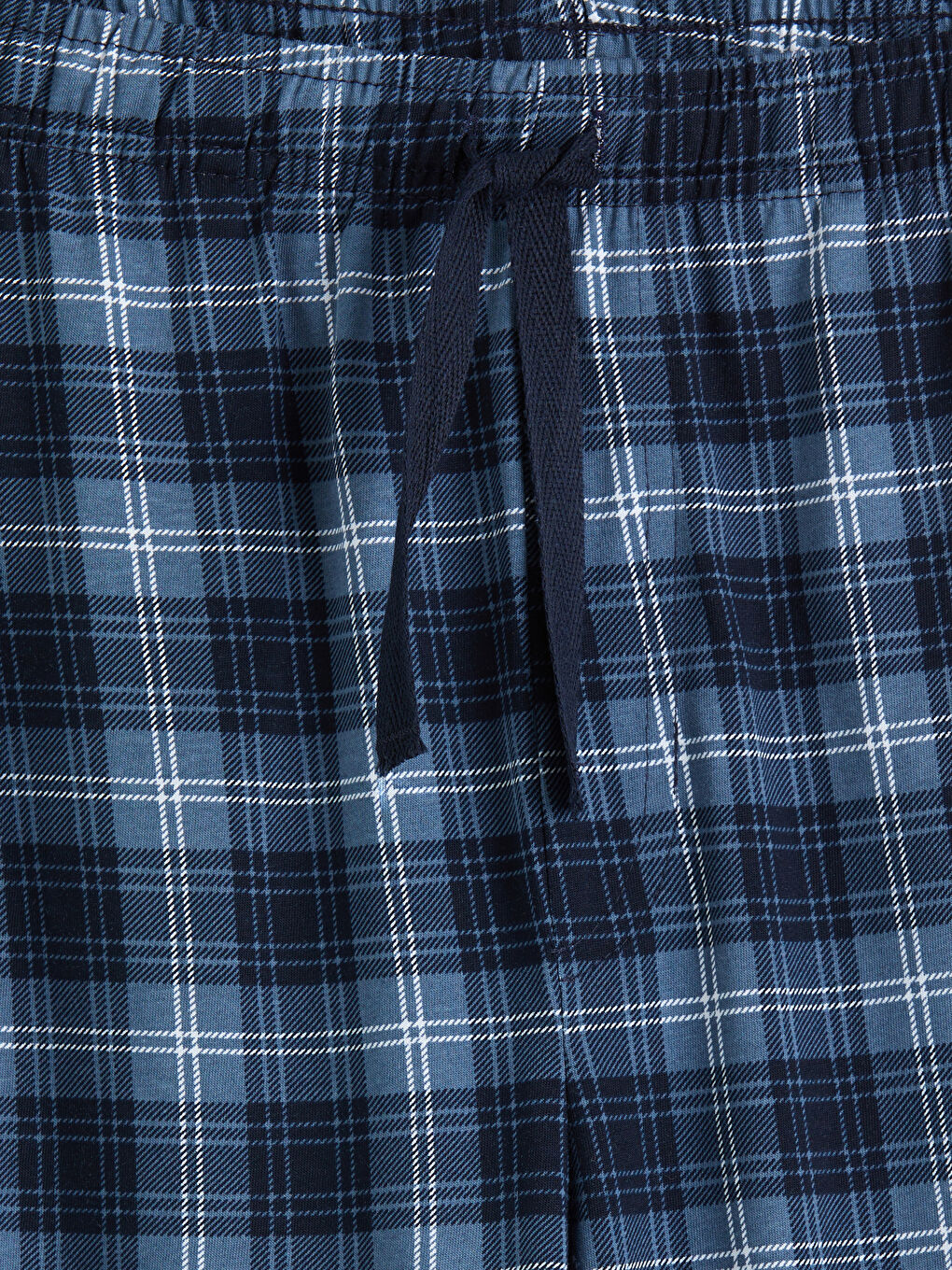 Mavi Standart Kalıp Ekose Erkek Pijama Altı-2