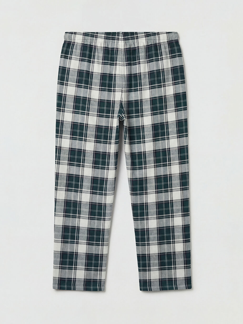 Yeşil Standart Kalıp Ekose Erkek Pijama Altı-1