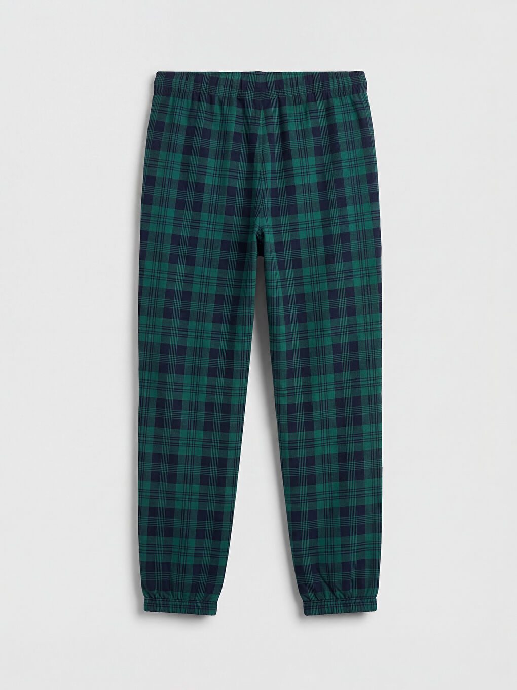 Yeşil Standart Kalıp Ekose Erkek Pijama Alt-1