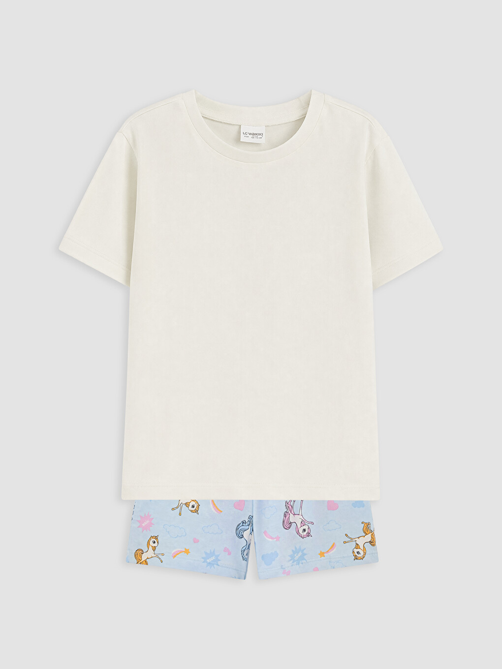 Girl Ecru Shortie Pyjama Set