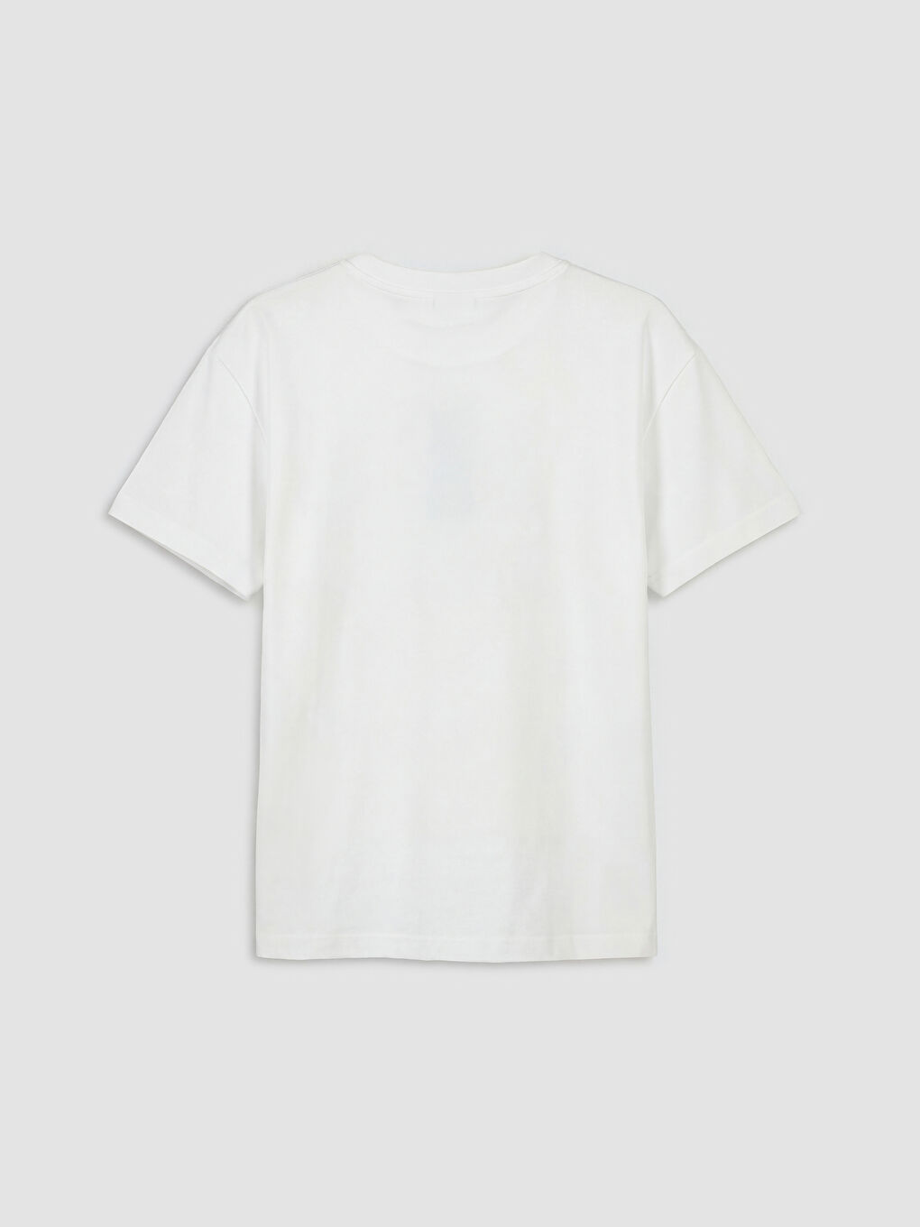 Beyaz Bisiklet Yaka Huntrix Baskılı Kız Çocuk Tişört-2