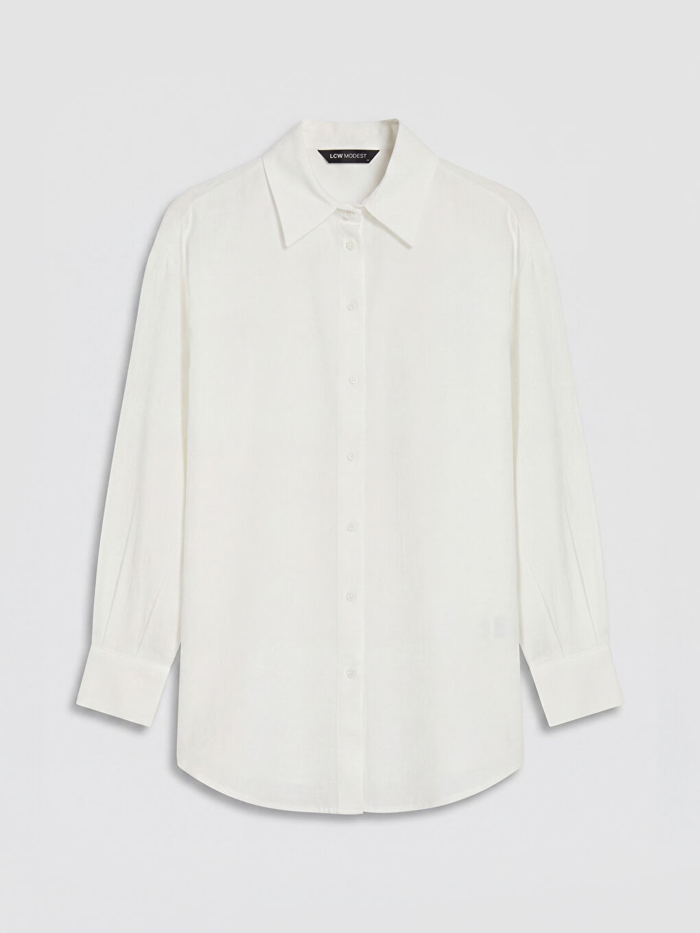 Beyaz Kadın Müslin Gömlek Tunik