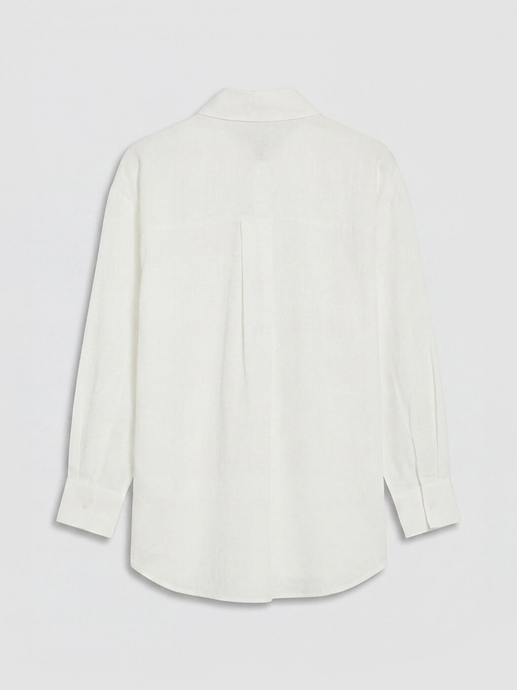 Beyaz Kadın Müslin Gömlek Tunik-1