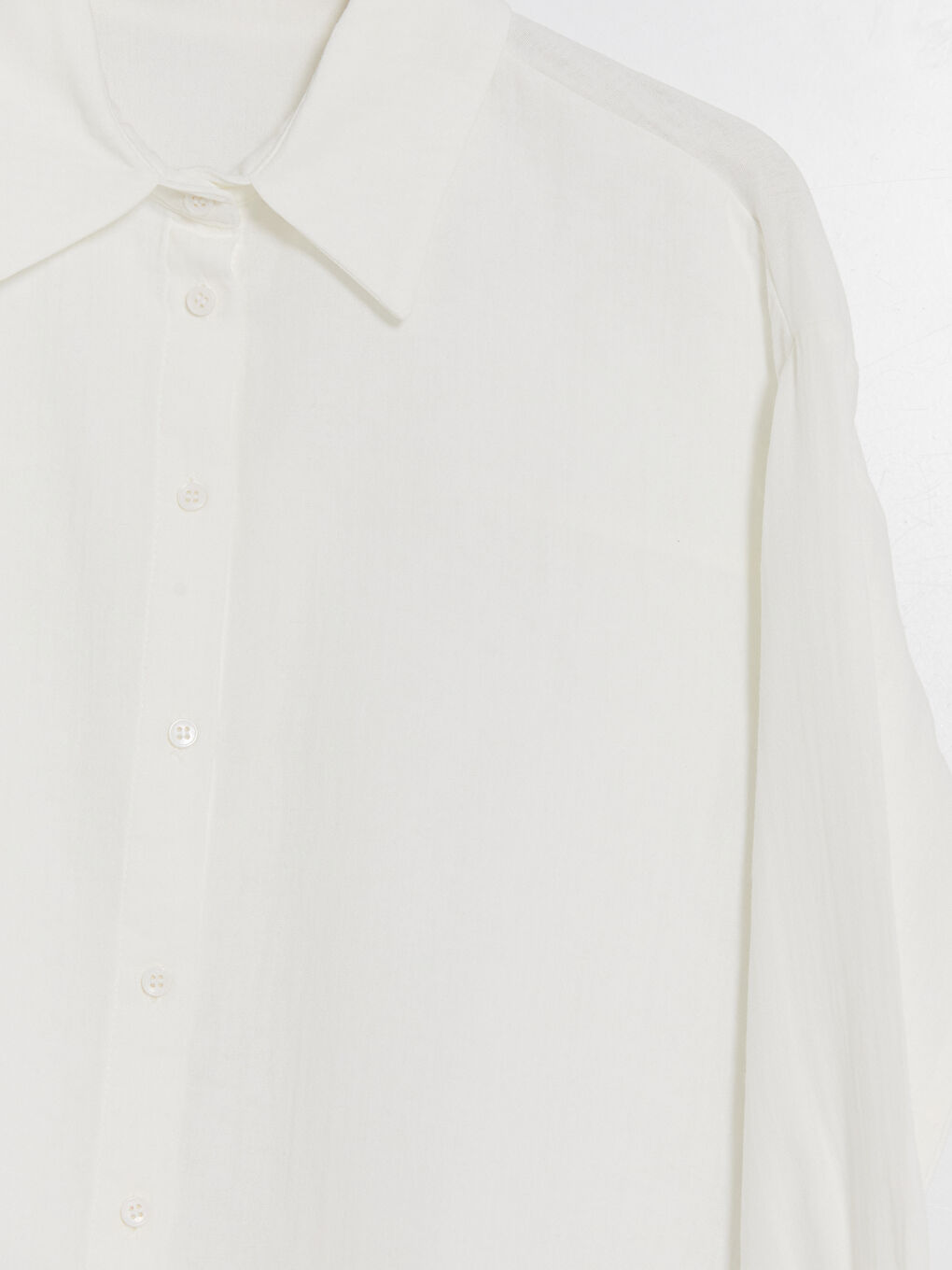 Beyaz Kadın Müslin Gömlek Tunik-2