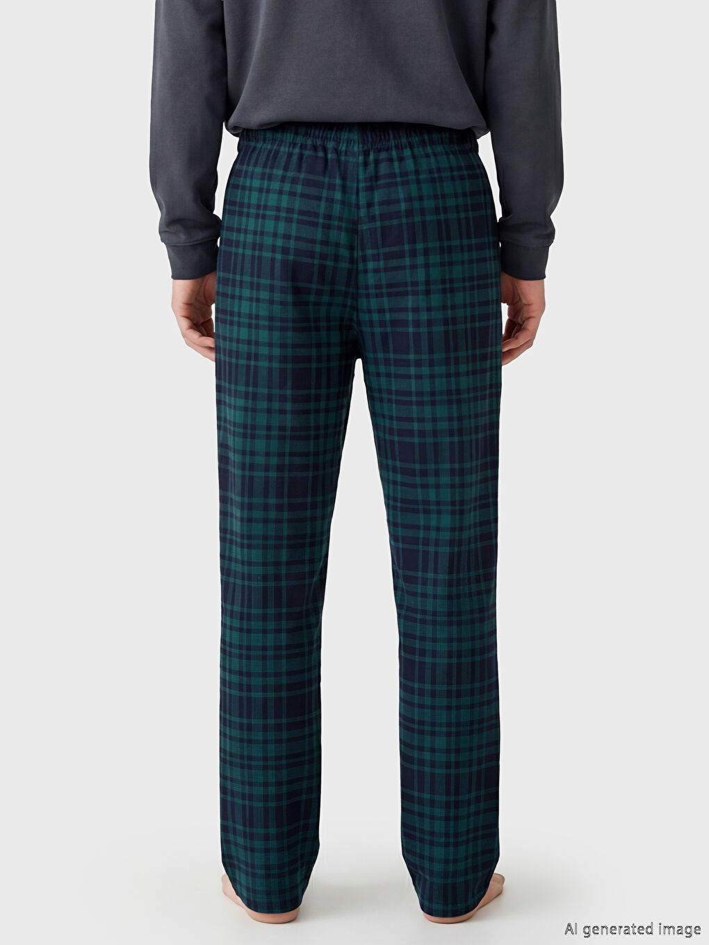 Mavi Standart Kalıp Erkek Pijama Altı-3