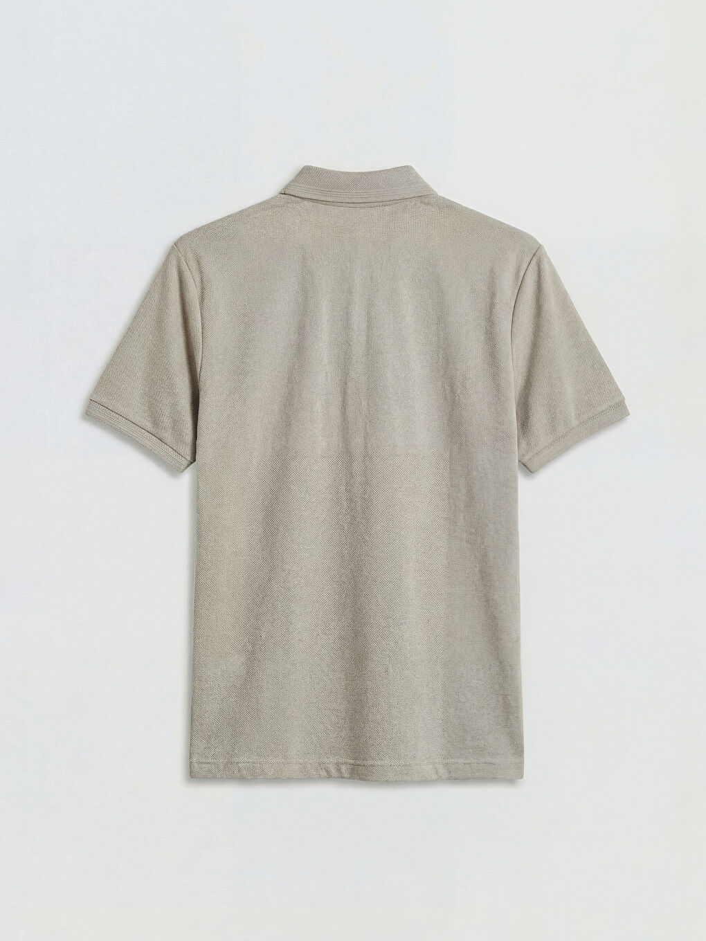 Bej Polo Yaka Erkek Tişört-1