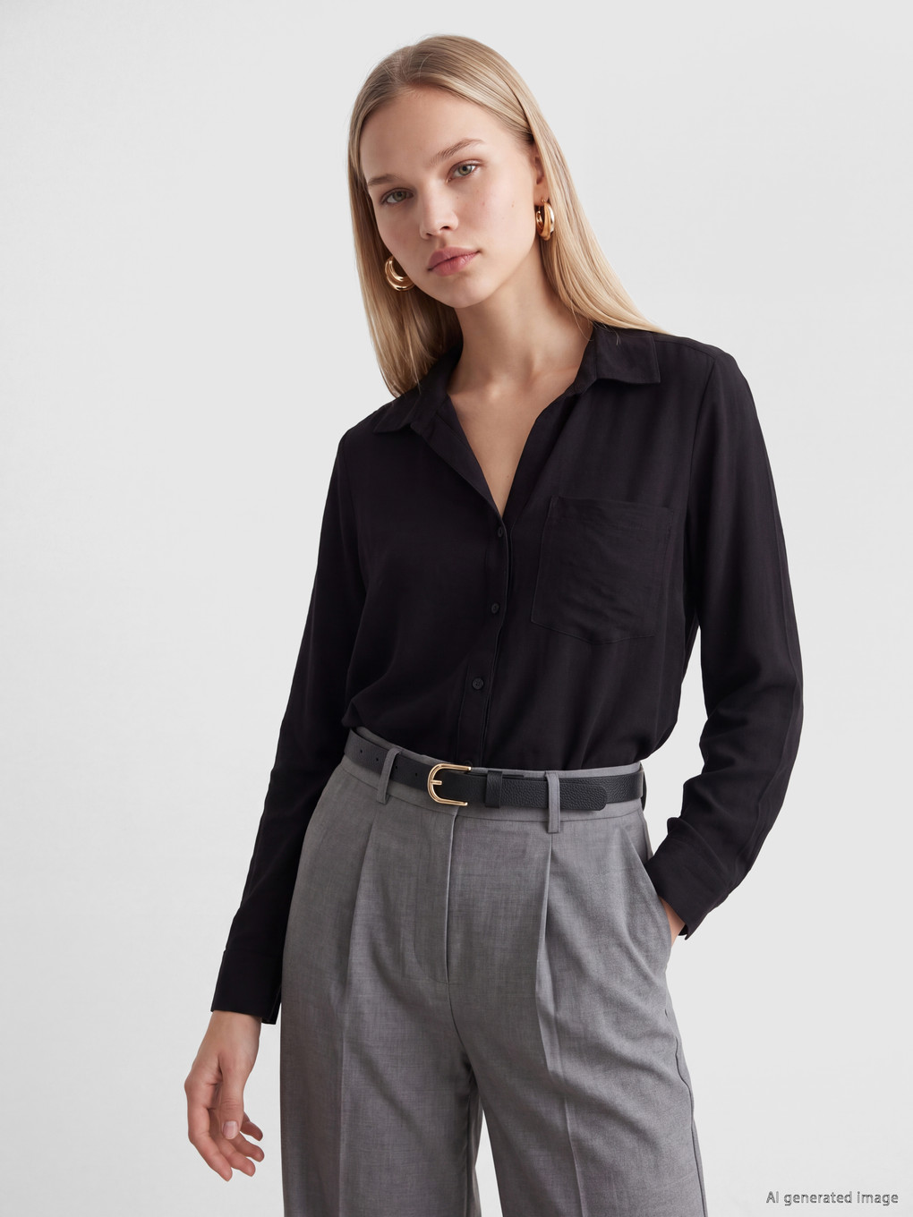 Chemise Femme Dobby