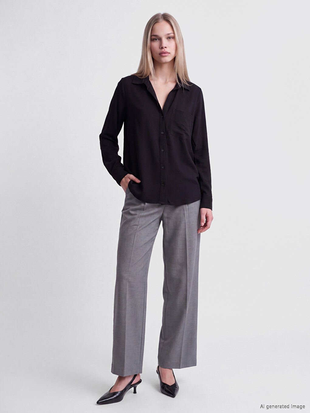 Chemise Femme Dobby-1