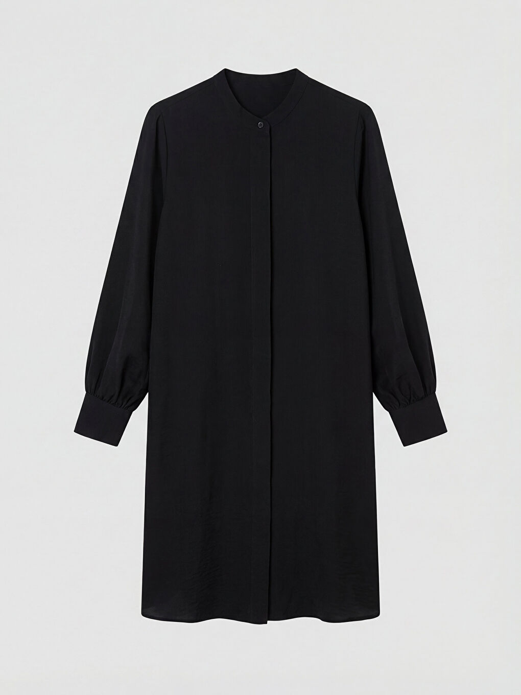 Siyah Hakim Yaka Kadın Gömlek Tunik