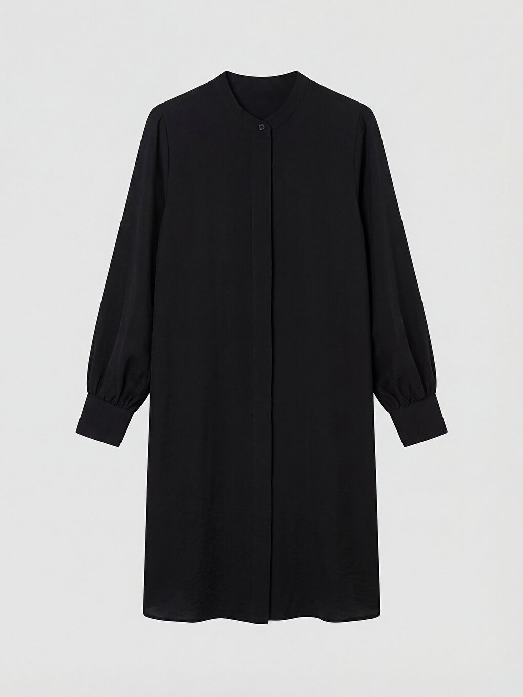 Siyah Hakim Yaka Kadın Gömlek Tunik-1