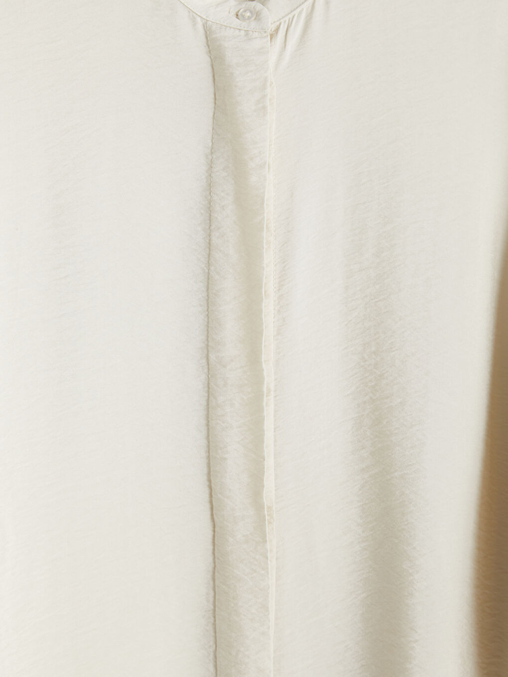 Bej Hakim Yaka Kadın Gömlek Tunik-2