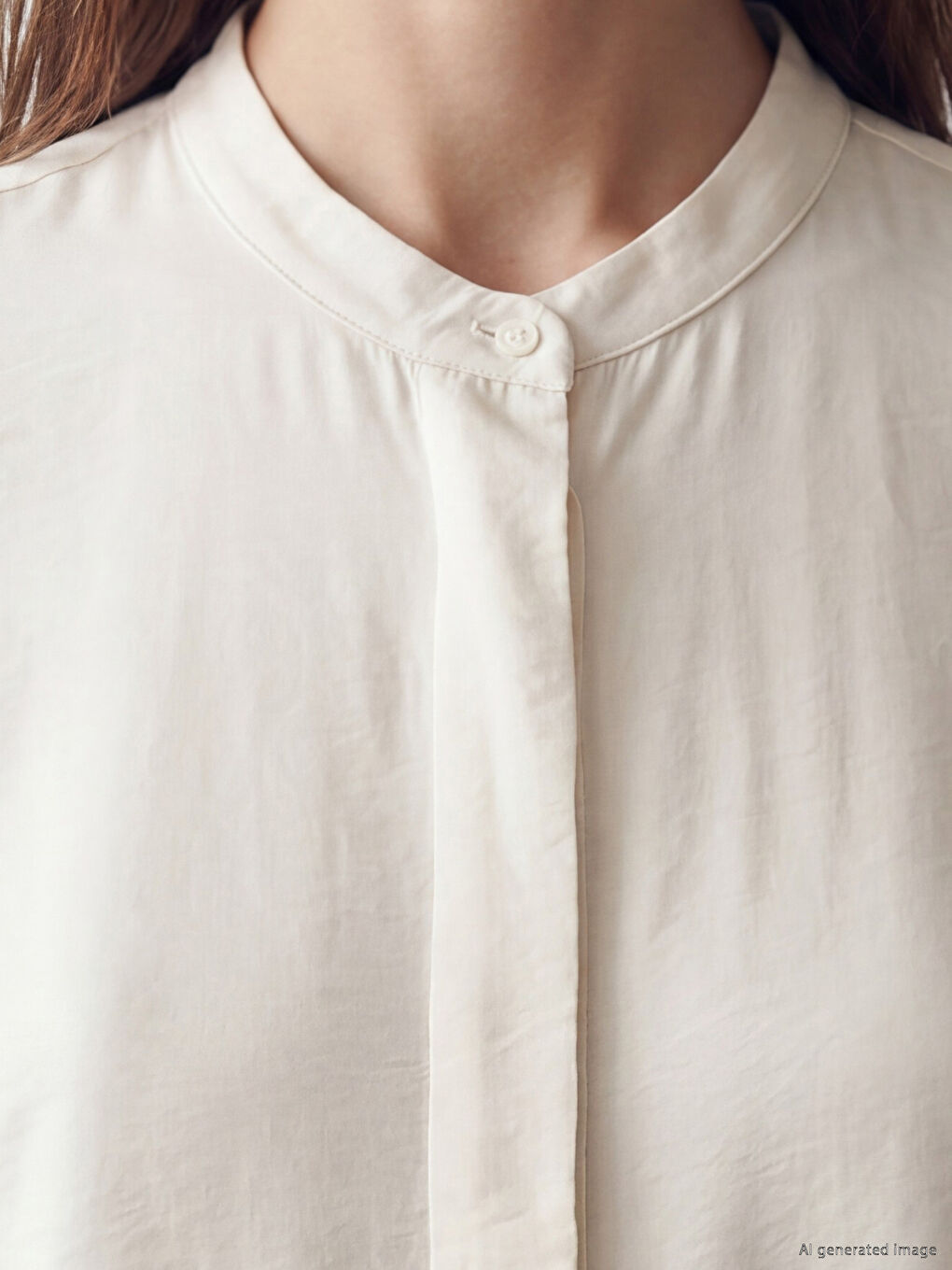 Grandad Collar Women's Shirt Tunic-2