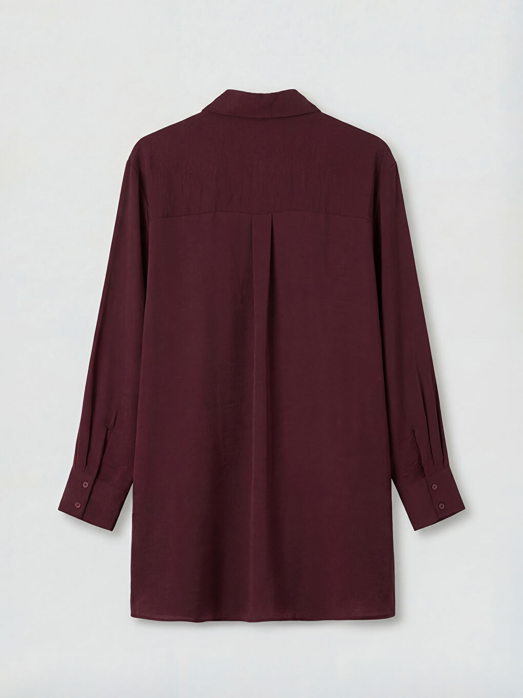 Bordo Kadın Gömlek Tunik-5