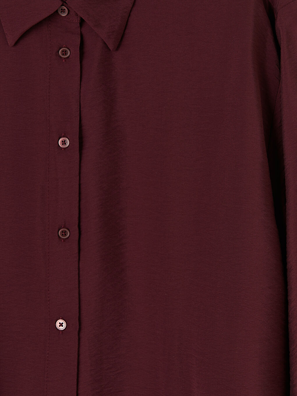 Bordo Kadın Gömlek Tunik-6